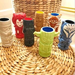 NEW!!! Star Wars Tiki Mug set of 7
